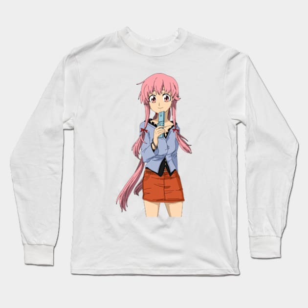 Yuno Gasai Long Sleeve T-Shirt by katelin1